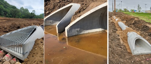 Precast Concrete End Treatments Improve Drainage in Five Applications