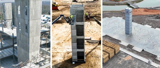 Precast Concrete Elevator Shafts for Multistory Building Construction