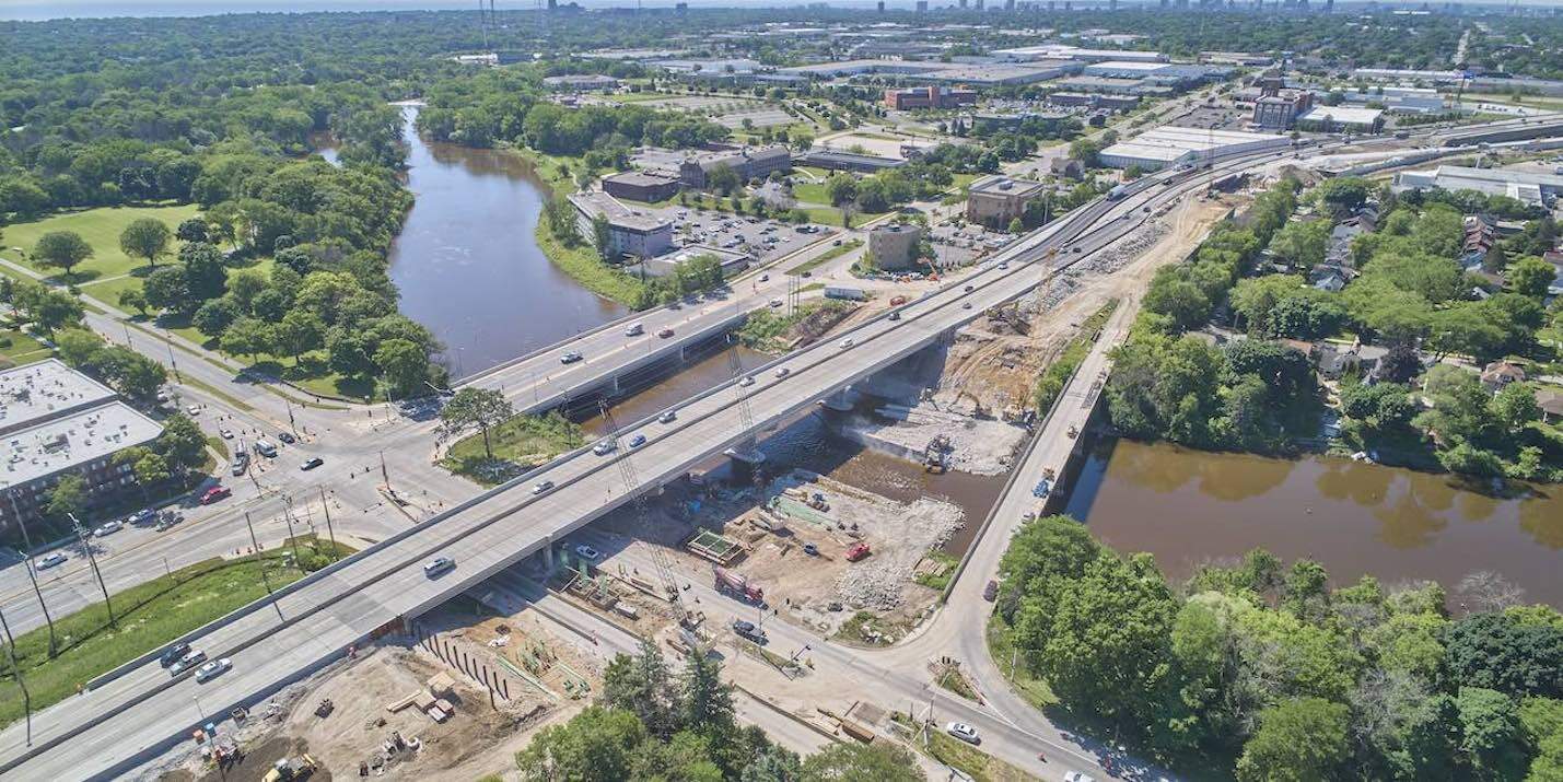 I-43 Northbound and Hampton Avenue